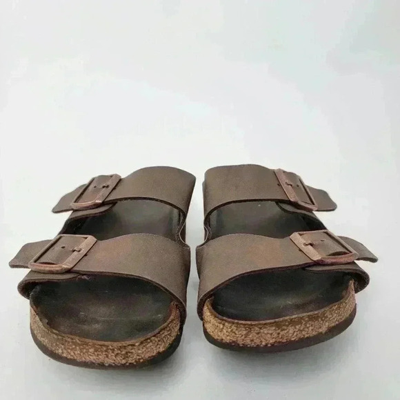 Birkenstock Mayari Birko-Flor Tobacco Brown Cognac Sandals - Picture 8 of 11